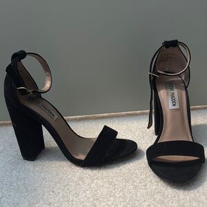 Steve Madden Black Chunky Heel Sandals